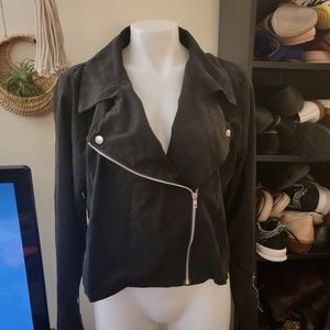Plus Size Biker Jacket